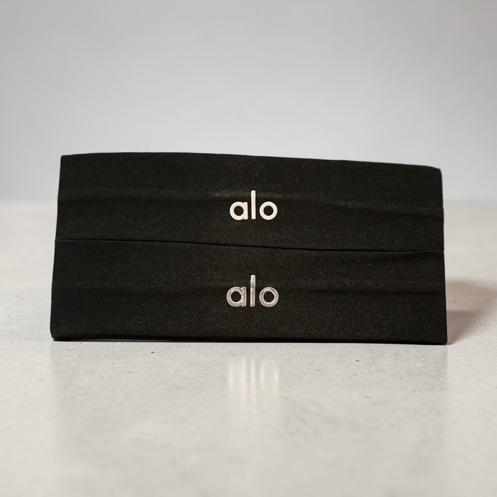 Alo Black Headbands Set (2 pack)